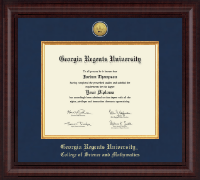Georgia Regents University Presidential Gold Engraved Diploma Frame in Premier