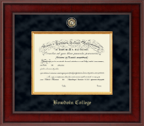 Bowdoin College Presidential Masterpiece Diploma Frame in Jefferson