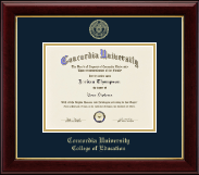 Concordia University Portland diploma frame - Gold Embossed Diploma Frame in Gallery