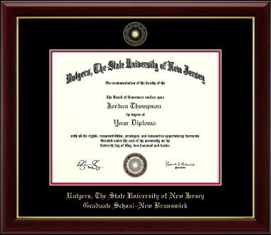 Rutgers University diploma frame - Gold Embossed Diploma Frame in Gallery