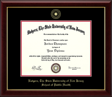 Rutgers University diploma frame - Gold Embossed Diploma Frame in Gallery