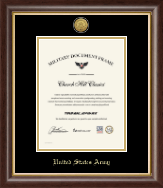 United States Army certificate frame - Gold Engraved Medallion Certificate Frame in Hampshire