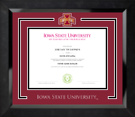 Iowa State University Spirit Medallion Diploma Frame in Eclipse