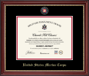 United States Marine Corps Masterpiece Medallion Certificate Frame in Kensington Gold