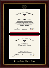Double Document Certificate Frame