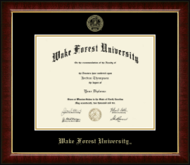Gold Embossed Diploma Frame
