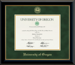 Gold Embossed Diploma Frame