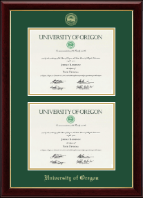 Double Diploma Frame