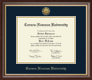 Carson-Newman University diploma frame - Gold Engraved Medallion Diploma Frame in Hampshire
