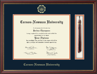 Carson-Newman University diploma frame - Tassel & Cord Diploma Frame in Newport