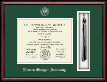 Eastern Michigan University Tassel Edition Diploma Frame in Southport