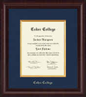 Coker College Presidential Edition Diploma Frame in Premier