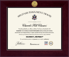 United States Marine Corps Century Gold Engraved Certificate Frame in Cordova