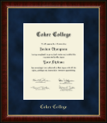 Coker College diploma frame - Gold Embossed Diploma Frame in Murano