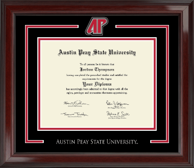 Austin Peay State University diploma frame - Spirit Medallion Diploma Frame in Encore