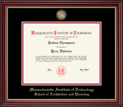 Massachusetts Institute of Technology diploma frame - Masterpiece Medallion Diploma Frame in Kensington Gold