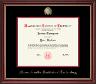 Massachusetts Institute of Technology diploma frame - Masterpiece Medallion Diploma Frame in Kensington Gold