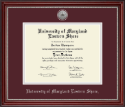 University of Maryland Eastern Shore diploma frame - Silver Engraved Medallion Diploma Frame in Kensington Silver