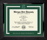 Michigan State University diploma frame - Spirit Medallion Diploma Frame in Eclipse