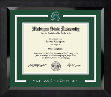 Michigan State University diploma frame - Spirit Medallion Diploma Frame in Eclipse