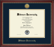 Widener University diploma frame - Gold Engraved Medallion Diploma Frame in Kensington Gold