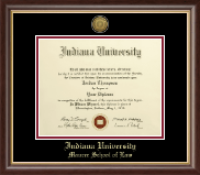 Indiana University Bloomington diploma frame - Gold Engraved Medallion Diploma Frame in Hampshire
