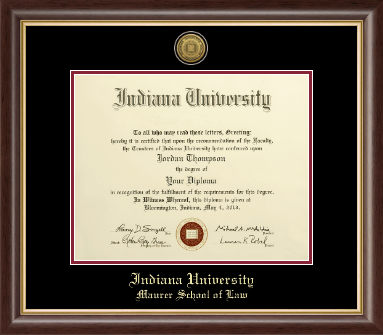 Indiana University Bloomington diploma frame - Gold Engraved Medallion Diploma Frame in Hampshire