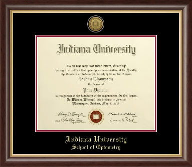 Indiana University Bloomington diploma frame - Gold Engraved Medallion Diploma Frame in Hampshire