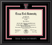 Texas Tech University Spirit Medallion Diploma Frame in Midnight