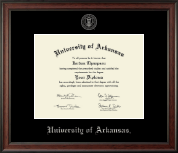 University of Arkansas diploma frame - Silver Embossed Diploma Frame in Studio