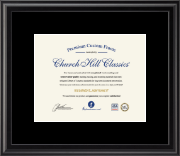 Graduation Gifts diploma frame - Custom Diploma Frame - 11'x14' in Midnight