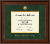 Arkansas Tech University Presidential Gold Engraved Diploma Frame in Madison