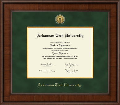 Arkansas Tech University diploma frame - Presidential Gold Engraved Diploma Frame in Madison