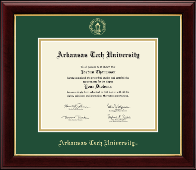 Arkansas Tech University diploma frame - Gold Embossed Diploma Frame in Gallery