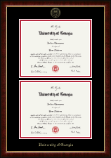 University of Georgia diploma frame - Double Diploma Frame in Murano