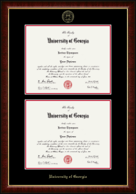 University of Georgia diploma frame - Double Diploma Frame in Murano
