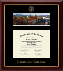 University of Arkansas diploma frame - Campus Scene Edition Diploma Frame in Gallery