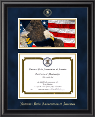 National Rifle Association of America certificate frame - Eagle Edition Certificate Frame in Midnight