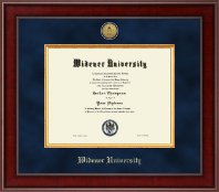 Widener University Presidential Gold Engraved Diploma Frame in Jefferson
