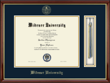 Widener University Tassel Edition Diploma Frame in Southport Gold