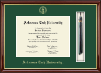 Arkansas Tech University diploma frame - Tassel & Cord Diploma Frame in Southport Gold