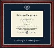 University of New Hampshire diploma frame - Masterpiece Medallion Diploma Frame in Kensington Silver