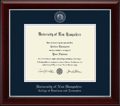 University of New Hampshire diploma frame - Masterpiece Medallion Diploma Frame in Gallery Silver