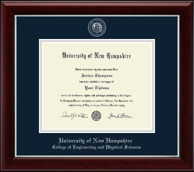 University of New Hampshire diploma frame - Masterpiece Medallion Diploma Frame in Gallery Silver