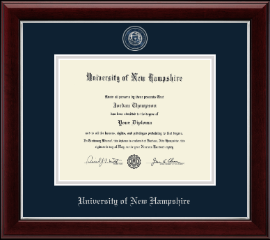 University of New Hampshire diploma frame - Masterpiece Medallion Diploma Frame in Gallery Silver
