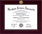 Northern Arizona University Century Gold Engraved Diploma Frame in Cordova