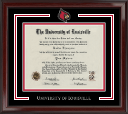 University of Louisville Spirit Medallion Diploma Frame in Encore