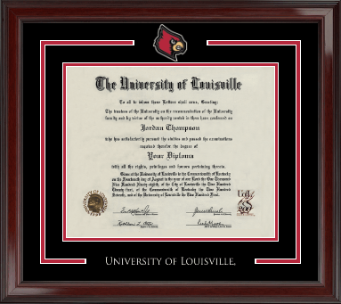 University of Louisville diploma frame - Spirit Medallion Diploma Frame in Encore