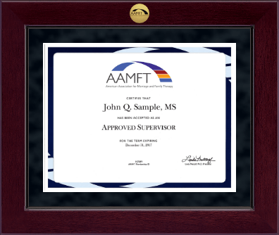 American Association for Marriage and Family Therapy certificate frame - Millennium Gold Engraved Certificate Frame in Cordova