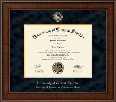 University of Central Florida diploma frame - Presidential Masterpiece Diploma Frame in Madison